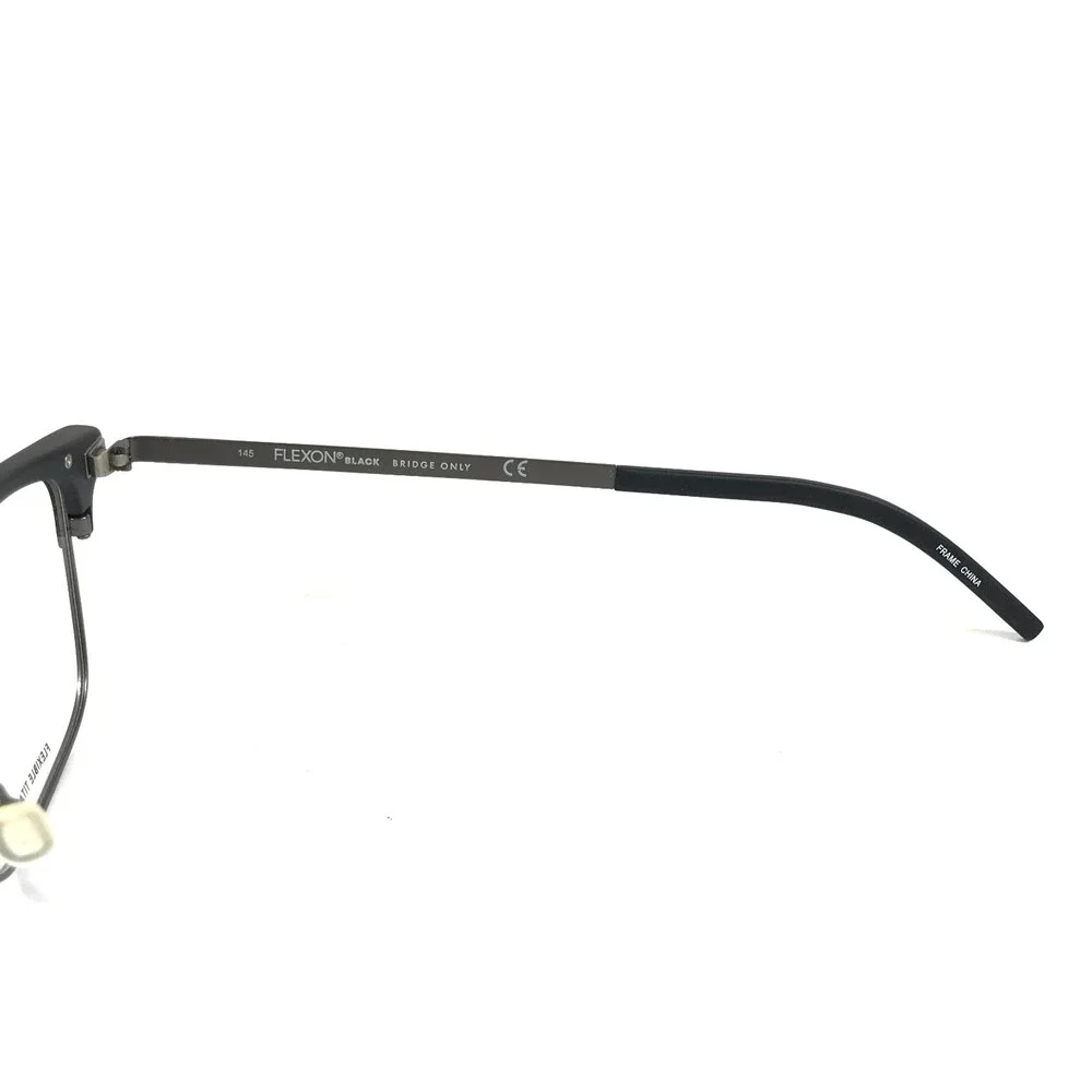 Flexon Eyeglasses Frames B2022 001 Matte Black Gunmetal Gray Titanium 55-19-145